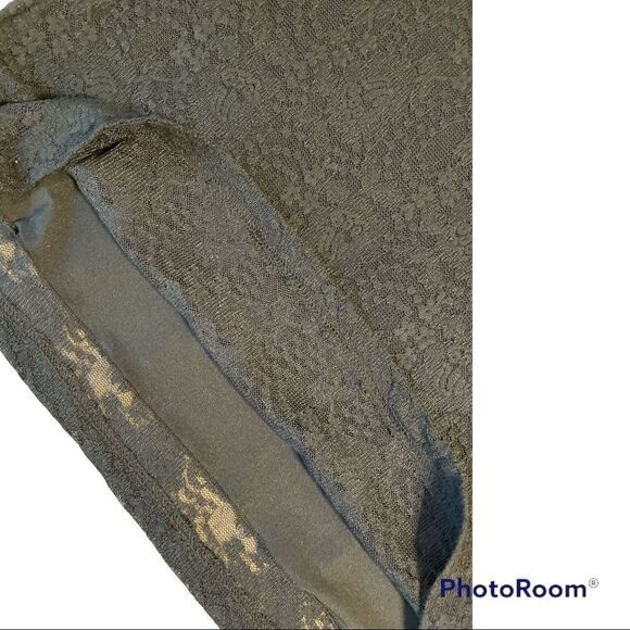 Black Lace Double Layered Slouchy Tank - NWT Croft and Barrow - Picture 6 of 9